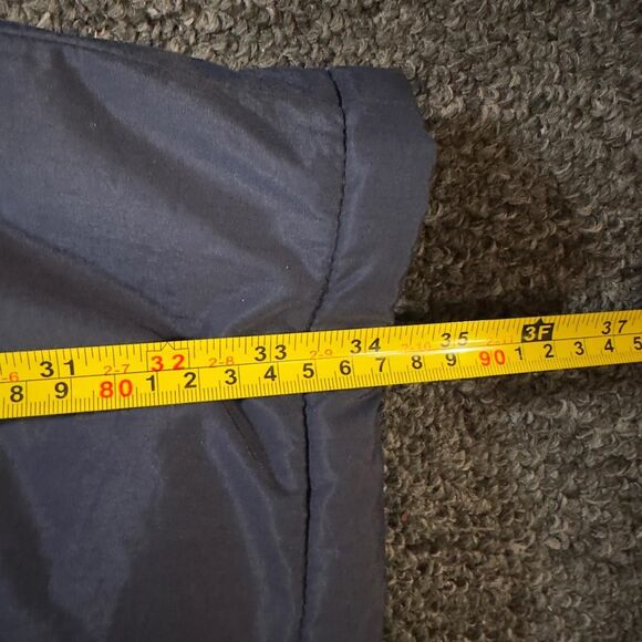 Vintage Woolrich Puffer Parka Men’s Large Navy Blue Quilted Liner Hooded Winter - Picture 5 of 5